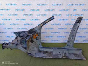 Front right quarter VW Tiguan 18 - sawn off, green, with central pillar, painted