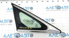 Rear left window blind glass Honda Insight 19-22 chrome, torn seal