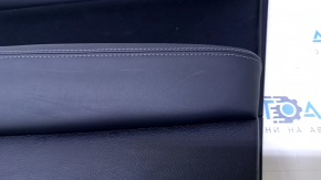 Door trim card front right Subaru Outback 15-19 black with black insert cloth, armrest black leather, gray molding structure, scratches, abrasions, dent