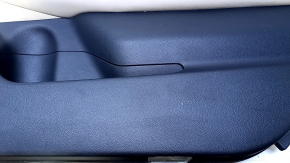Door trim card front right Subaru Outback 15-19 black with beige insert cloth, armrest beige leather, gray molding structure, scratches, abrasions, for dry cleaning