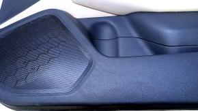 Door trim card front right Subaru Outback 15-19 black with beige insert cloth, armrest beige leather, gray molding structure, scratches, abrasions, for dry cleaning