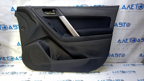 Door trim card front right Subaru Forester 14-18 SJ black with black insert cloth, armrest black cloth, handle black matte, scratches, abrasions, scratches