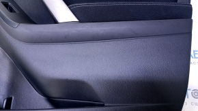 Door trim card front right Subaru Forester 14-18 SJ black with black insert cloth, armrest black cloth, handle black matte, scratches, abrasions, scratches