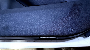 Door trim card front right Subaru Forester 14-18 SJ black with black insert cloth, armrest black cloth, handle black matte, scratches, abrasions, scratches