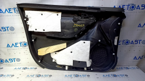 Door trim card front right Subaru Forester 14-18 SJ black with black insert cloth, armrest black cloth, handle black matte, scratches, abrasions, scratches