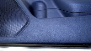 Door trim card front right Subaru Outback 15-19 black with beige insert leather, armrest beige leather, gray molding structure, scratches, abrasions, bump, dent