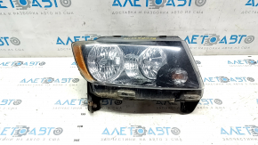 Headlight front right bare Jeep Compass 14-16 rest dark, sand, scratches 