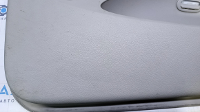 Door trim card front right Dodge Grand Caravan 11-20 gray with black leather insert, armrest black leather, molding black gloss, scratches, dent, abrasions