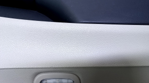 Door trim card front right Dodge Grand Caravan 11-20 gray with black leather insert, armrest black leather, molding black gloss, scratches, dent, abrasions