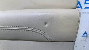 Door trim card front right Dodge Journey 11- black with light beige insert leather, armrest beige leather, scratches, abrasions, bumps