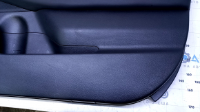 Door trim card front right Subaru Legacy 15-19 black with black insert leather, armrest black leather, molding dark wood structure, harman/kardon, dents, abrasions, scratches