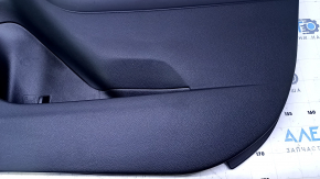 Door trim card front right Subaru Forester 14-18 SJ black with gray insert cloth, armrest gray cloth, scuffs, scratches