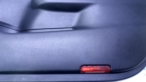 Door trim card front right Nissan Altima 13-18 black with black insert cloth, armrest black cloth, scuffs, dent, scratches