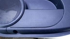 Door trim card front right Jeep Patriot 11-17 black with black insert leather, armrest black leather, scratches, abrasions, dent