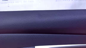 Door trim card front right Nissan Altima 13-18 black with black insert leather, armrest black leather, molding black matte, scratches, abrasions, dents