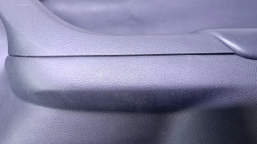 Door trim card front right Nissan Altima 13-18 black with black insert leather, armrest black leather, molding black matte, scratches, abrasions, dents