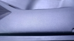 Door trim card front right Nissan Altima 13-18 black with black insert leather, armrest black leather, molding black matte, scratches, abrasions, dents