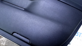 Door trim card front right Nissan Altima 13-18 black with black insert leather, armrest black leather, molding black matte, scratches, abrasions, dents