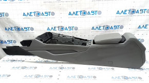 Central console armrest and cup holders Audi A5 F5 17-19 leather gray