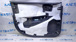 Door trim card front right Dodge Journey 11- black with black insert leather, armrest black leather, bumps, scratches, abrasions