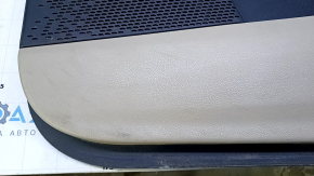 Door trim card front right Dodge Journey 11- black with light beige insert leather, armrest beige leather, scuffs, bumps