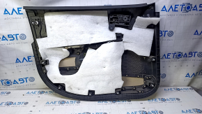 Door trim card front right Dodge Journey 11- black with light beige insert leather, armrest beige leather, scuffs, bumps