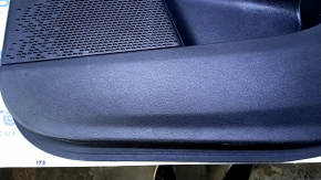 Door trim card front right Dodge Journey 11- black with black insert leather, armrest black leather, scratches, abrasions, bumps
