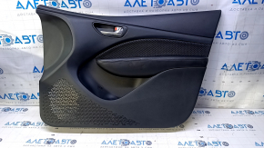 Door trim card front right Dodge Dart 13-16 black with insert black mesh cloth, armrest black leather, scratches, abrasions, bumps, for dry cleaning