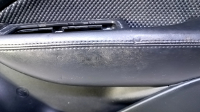 Door trim card front right Dodge Dart 13-16 black with insert black mesh cloth, armrest black leather, scratches, abrasions, bumps, for dry cleaning