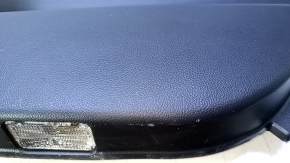 Door trim card front right Subaru Legacy 15-19 black with black insert cloth, armrest black leather, gray molding structure, dent, scratches, abrasions