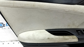 Door trim card front left Honda Insight 19-22 black, gray insert, armrest cloth, scratches, needs cleaning, dented fastening