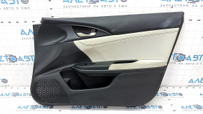 Door trim card front right Honda Insight 19-22 black, gray insert, armrest cloth, scratches, for cleaning