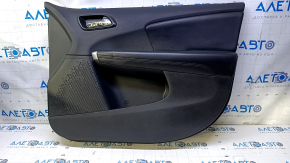 Door trim card front right Dodge Journey 11- black with black insert leather, armrest black leather, scratches, abrasions, dents