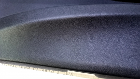Door trim card front right BMW 3 F30 12-18 black with black insert leather, armrest black leather, wood trim, with backlight, dents, scuffs, abrasions, scratches