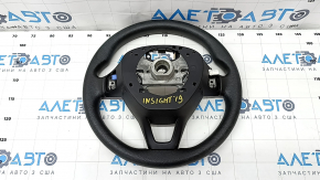 Bare steering wheel Honda Insight 19-22 rubber black, needs cleaning, worn