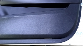 Door trim card front right Cadillac ATS 13- black with black insert leather, armrest black leather, molding gray structure, BOSE, scratches, abrasions, dents, broken seal mount