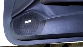 Door trim card front right Cadillac ATS 13- black with black insert leather, armrest black leather, molding gray structure, BOSE, scratches, abrasions, dents, broken seal mount
