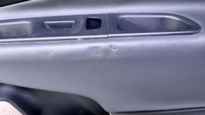 Door trim card front right Jeep Renegade 15- black with black insert cloth, armrest black cloth, speaker cover beige, dent, scratches, abrasions