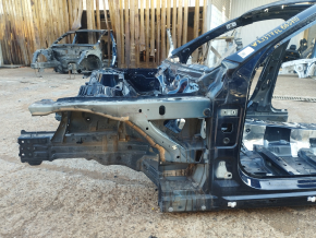 Front left quarter Mercedes W213 E 17-23 on the body, blue