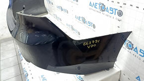 Rear bumper bare Toyota Camry v70 18- LE\XLE, blue, broken mount, scratches, dents