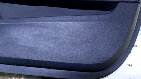 Door trim card front right Cadillac ATS 13- black with black insert leather, armrest black leather, molding black structure, dent, abrasions, scratches