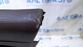 Door trim card front right Cadillac ATS 13- brown with gray insert leather, armrest brown leather, molding light wood gloss, BOSE, scuffs, cracked leather, dents, bumps, abrasions, 