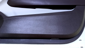 Door trim card front right Cadillac ATS 13- brown with gray insert leather, armrest brown leather, molding light wood gloss, BOSE, scuffs, cracked leather, dents, bumps, abrasions, 