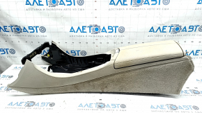 Central console armrest Mercedes W213 E 17-21 beige leather, dry-cleanable