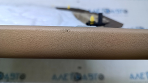 Door trim card front right Cadillac CTS 14- brown with beige insert leather, armrest beige leather, molding light wood gloss, BOSE, dents, scuffs, scratches, bumps