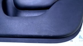 Door trim card front right Chrysler 200 15-17 black with black insert leather, armrest black leather, molding under the tree black gloss, dents, pokes, scratches, abrasions