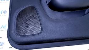 Door trim card front right Chrysler 200 15-17 black with black insert leather, armrest black leather, molding under the tree black gloss, dents, pokes, scratches, abrasions