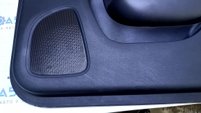 Door trim card front right Chrysler 200 15-17 black with black insert cloth, armrest black leather, molding under the tree black structure, scratches, abrasions, dents, pokes