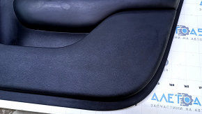 Door trim card front right Chrysler 200 15-17 black with black insert cloth, armrest black leather, molding under the tree black structure, scratches, abrasions, dents, butt