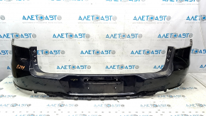 Rear bumper bare VW Tiguan 12-17 rest upper part black LC9X, scratches, cracked paint 
